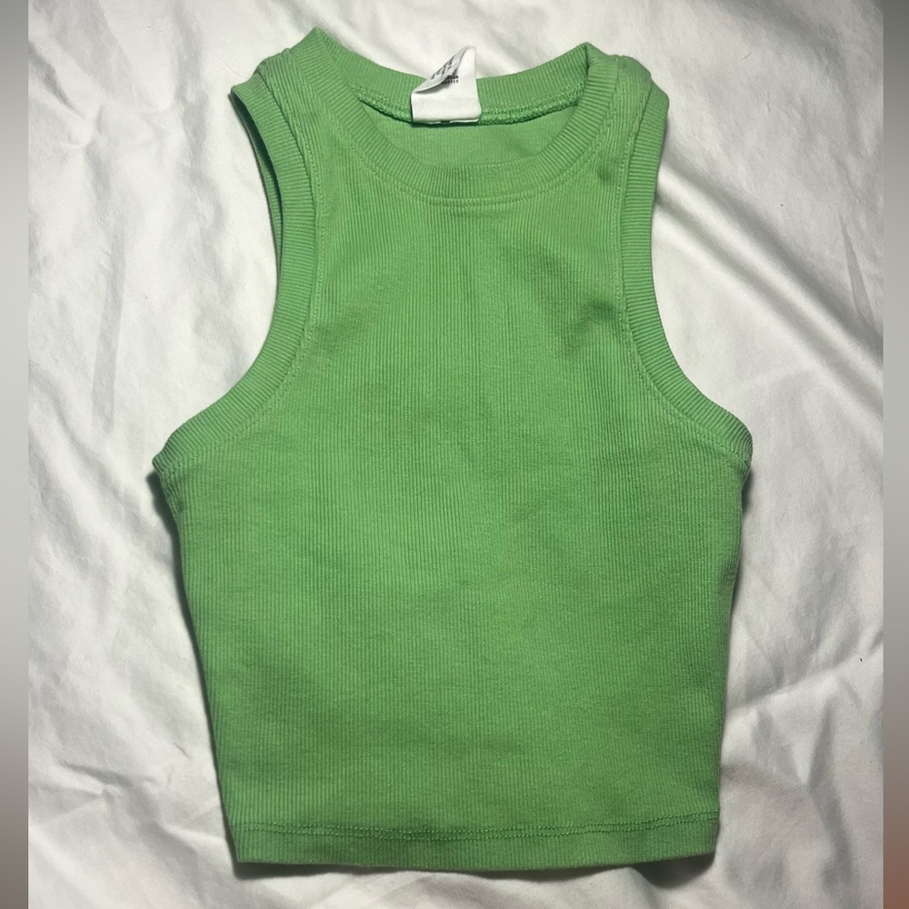 Tilly’s Green High Neck Crop Top